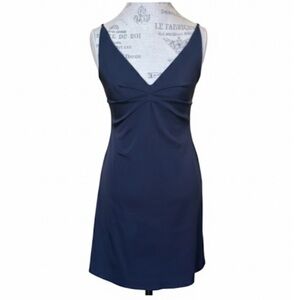 Philosophy Di Alberta Ferretti Navy Blue Sleeveless Dress Size 8